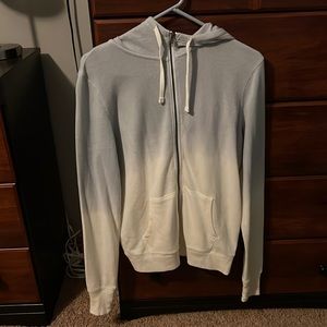 Ombré Zip Up Hoodie